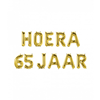 Folieballonnenset Hoera 65 jaar
