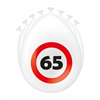 Verkeersbord Ballonnen 65 jaar