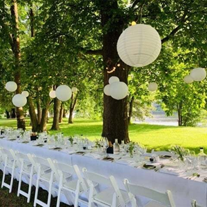 Nylon Lampion Wit