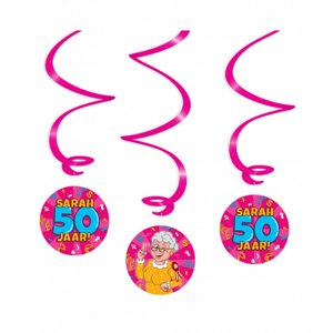 Swirl Decoratie Sarah Cartoon
