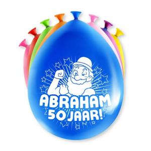 Abraham Party Ballonnen (30cm,8st)