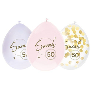 Ballonnen Sarah 50 (30cm,6st)