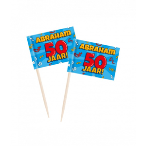 Cocktailprikkers Abraham Cartoon (50st)