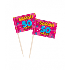 Cocktailprikkers Sarah Cartoon (50st)
