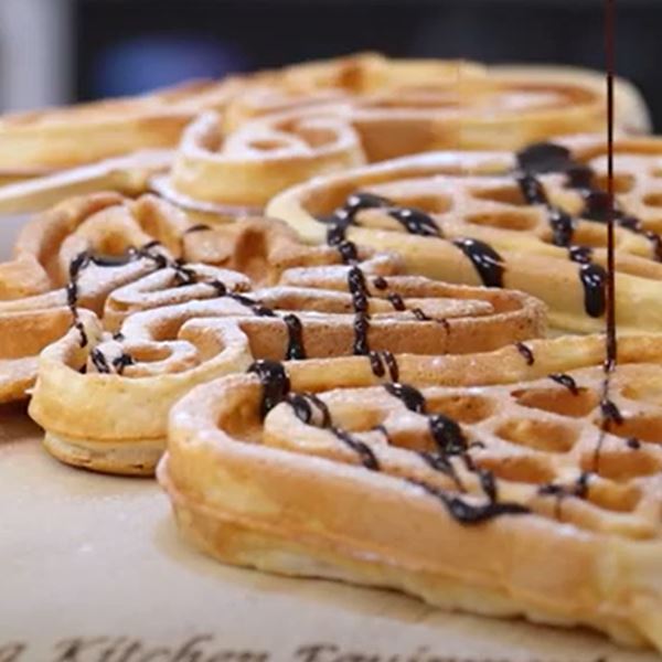 Wafelijzer Hartjes Lolly