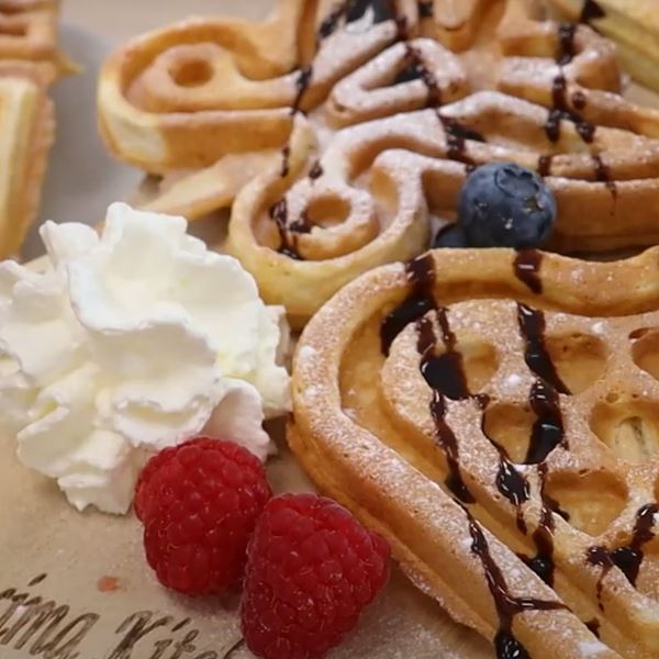 Wafelijzer Hartjes Lolly