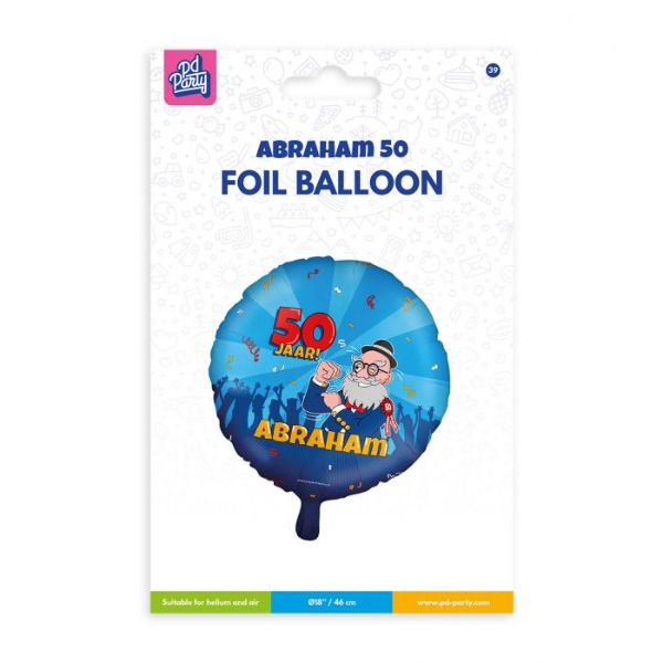 Folieballon Abraham Cartoon