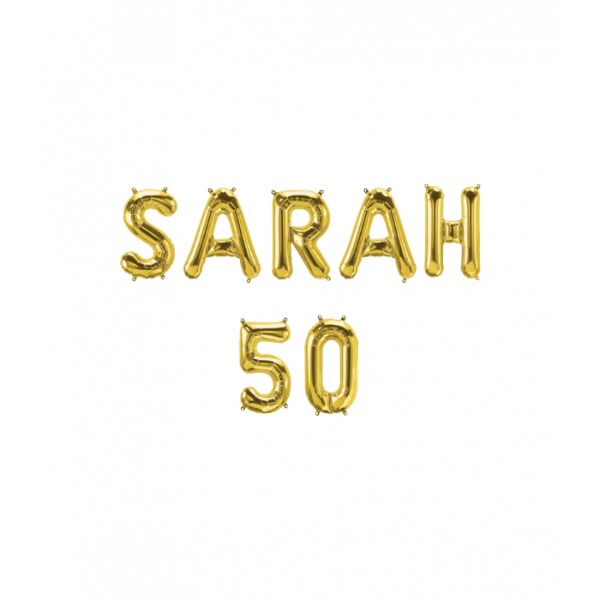 Folieballonnenset Sarah 50