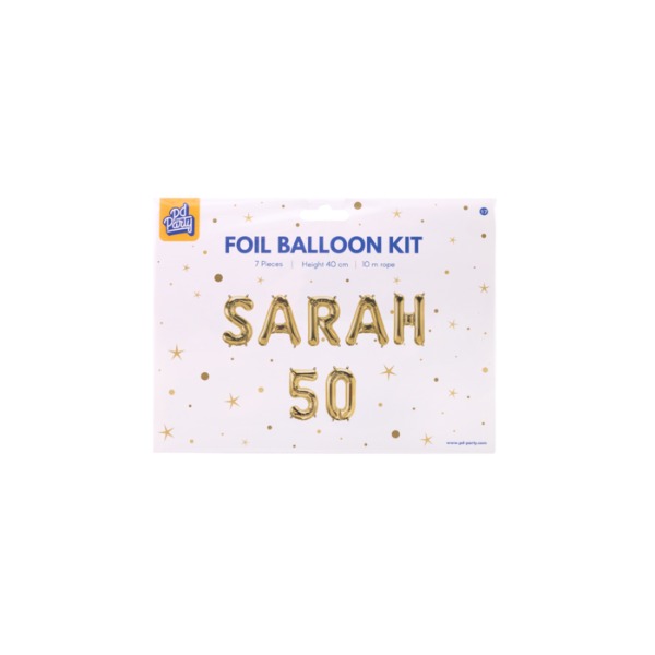Folieballonnenset Sarah 50