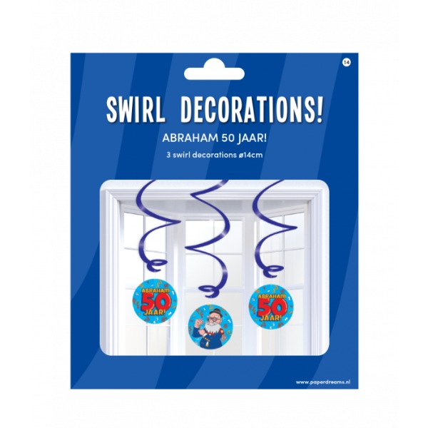 Swirl Decoratie Abraham Cartoon