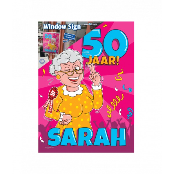 Raambord Sarah 50 jaar